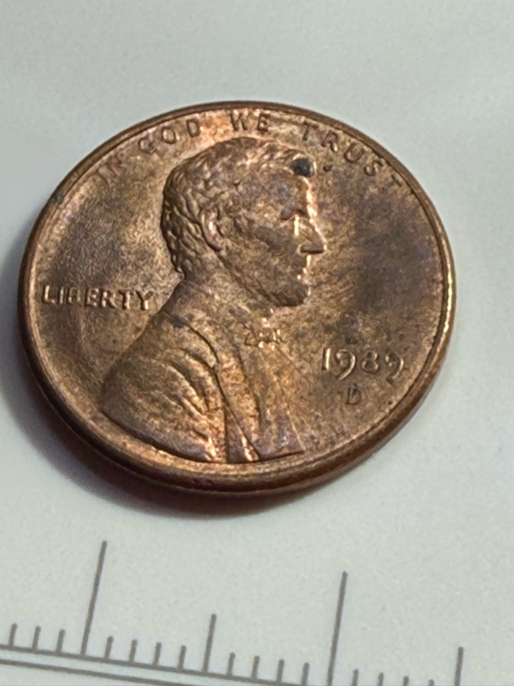 1989 Lincoln Penny - Error Double Die